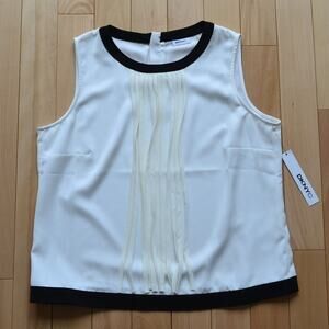 NWT DKNYC Sleeveless Blouse Size L